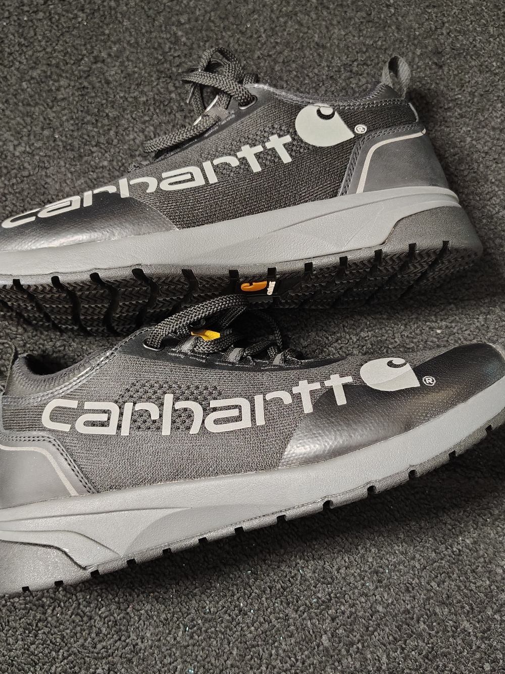 Carhartt Force Nano Composite Toe Black Gray Work  Shoes Men's Size 8 New